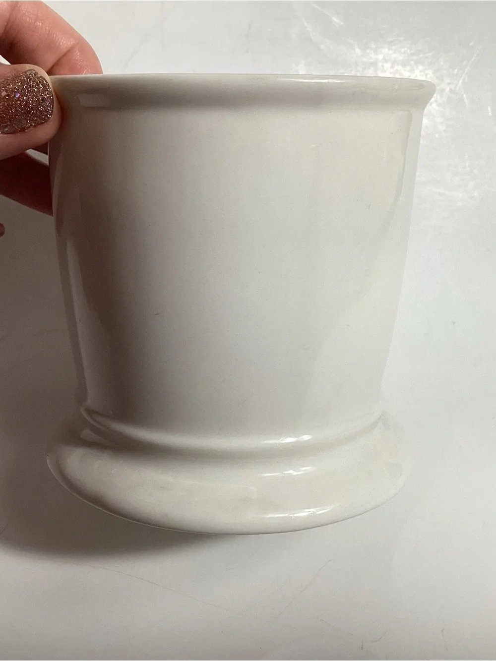 Anthropologie Monogram Letter F Shaving Style Mug